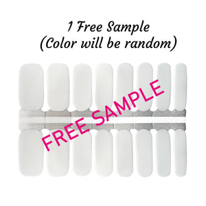 1 Free Sample nail wrap shipped in a letter envelope (Sample will be random color)